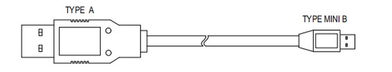 ATM-Maschinenteile USB Typ A bis Typ MINI B Hochgeschwindigkeitskabel 009-0020701