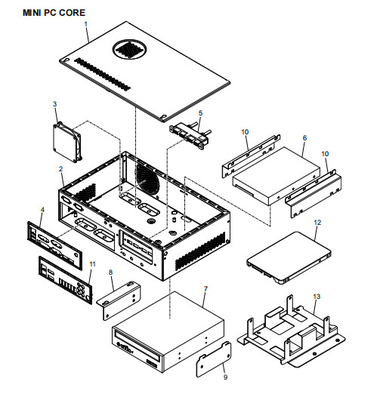 ATM Ersatzteile NCR MINI PC CORE 445-0727528 445-0760722