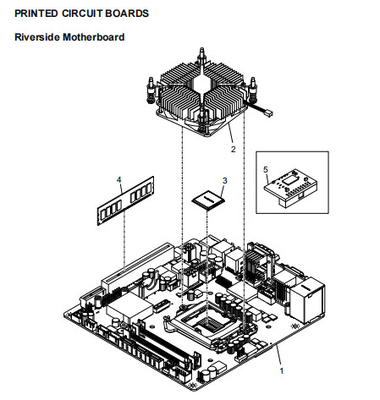 ATM-Ersatzteile NCR-Mutterplatte 445-0750199 MUTterplatte, INTEL ATOM D2550, MINI-ITX, "LANIER II" - TOP LEVE