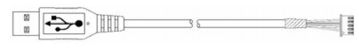 ATM-Ersatzteile 009-0029343 USB-Touchscreen-Kabel, 0,75M