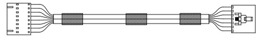 ATM-Ersatzteile 445-0731633 IFD2 BESICHTUNG ZU IMCRW ELEKTRODE LINKER HARNESS, 500MM