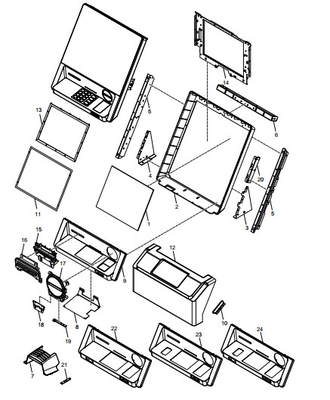 FASCIA ASSEMBLY Teile von Geldautomaten